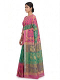 Pradip Fabrics Woven Tant Silk Blend Saree