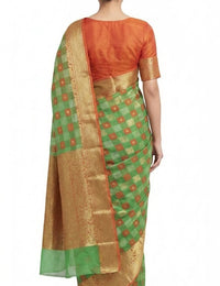 Pradip Fabrics Ethnic Women's Sat Khela Allover Tant Silk Saree 
