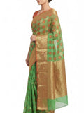 Pradip Fabrics Ethnic Women's Sat Khela Allover Tant Silk Saree 