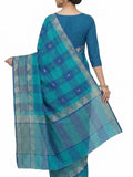 Pradip Fabrics Checkered Tant Pure Cotton Saree