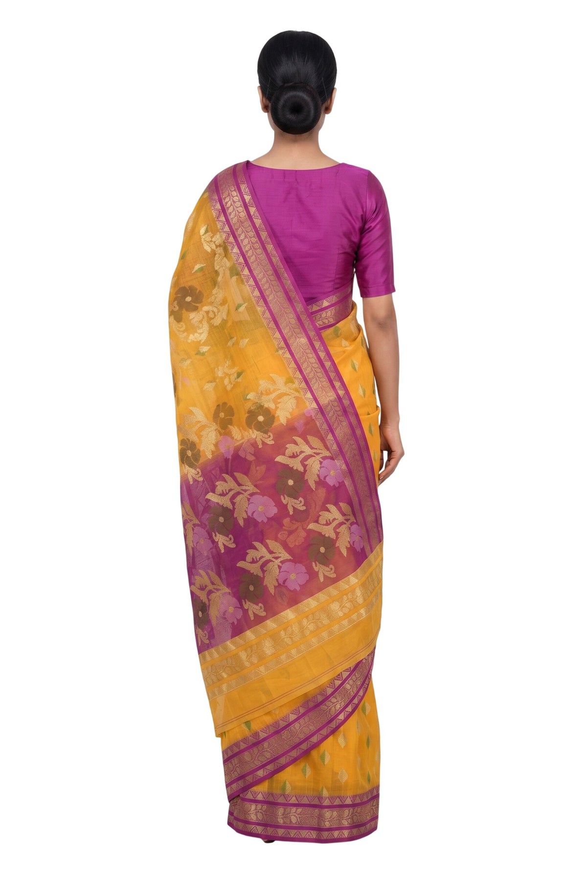 Pradip Fabrics Bengal Tant Silk Blend Saree for Women