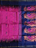 Pradip Fabrics Self Design Handloom Cotton Blend Saree