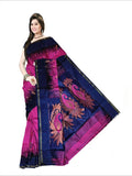 Pradip Fabrics Self Design Handloom Cotton Blend Saree