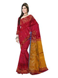 Pradip Fabrics Self Design Handloom Cotton Blend Saree