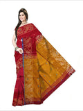 Pradip Fabrics Self Design Handloom Cotton Blend Saree