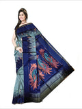 Pradip Fabrics Self Design Handloom Cotton Blend Saree