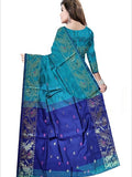 Pradip Fabrics Self Design Handloom Cotton Blend Saree
