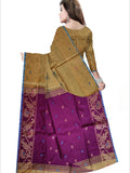 Pradip Fabrics Self Design Handloom Cotton Blend Saree