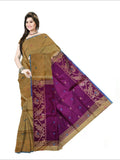 Pradip Fabrics Self Design Handloom Cotton Blend Saree