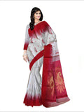 Pradip Fabrics Self Design Handloom Cotton Blend Saree