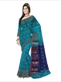 Pradip Fabrics Self Design Handloom Cotton Blend Saree