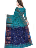 Pradip Fabrics Self Design Handloom Cotton Blend Saree