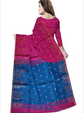 Pradip Fabrics Self Design Handloom Cotton Blend Saree