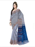 Pradip Fabrics Self Design Handloom Cotton Blend Saree