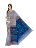 Pradip Fabrics Self Design Handloom Cotton Blend Saree