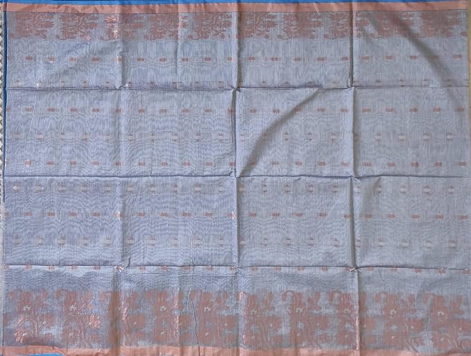 Pradip Fabrics Self Design Handloom Cotton Blend Saree