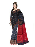 Pradip Fabrics Self Design Handloom Cotton Blend Saree