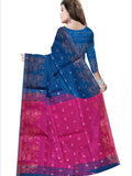 Pradip Fabrics Self Design Handloom Cotton Blend Saree
