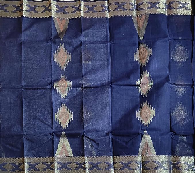 Pradip Fabrics Woven white Color Pure Tant cotton Saree
