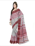 Pradip Fabrics Woven white Color Pure Tant cotton Saree