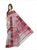 Pradip Fabrics Woven white Color Pure Tant cotton Saree
