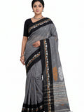 Pradip Fabrics Floral Print Handloom Pure Cotton Saree 