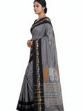 Pradip Fabrics Floral Print Handloom Pure Cotton Saree 