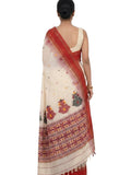 Pradip Fabrics Floral Print Handloom Pure Cotton Saree 
