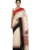 Pradip Fabrics Floral Print Handloom Pure Cotton Saree 