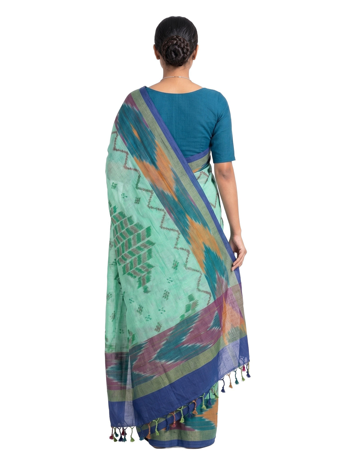 Pradip Fabrics Ethnic Women's Tangail Tant Cotton Saree.