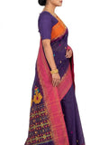 Pradip Fabrics Floral Print Handloom Pure Cotton Saree 