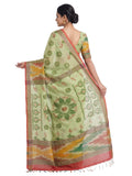 Pradip Fabrics Ethnic Women's Tangail Tant Cotton Saree.
