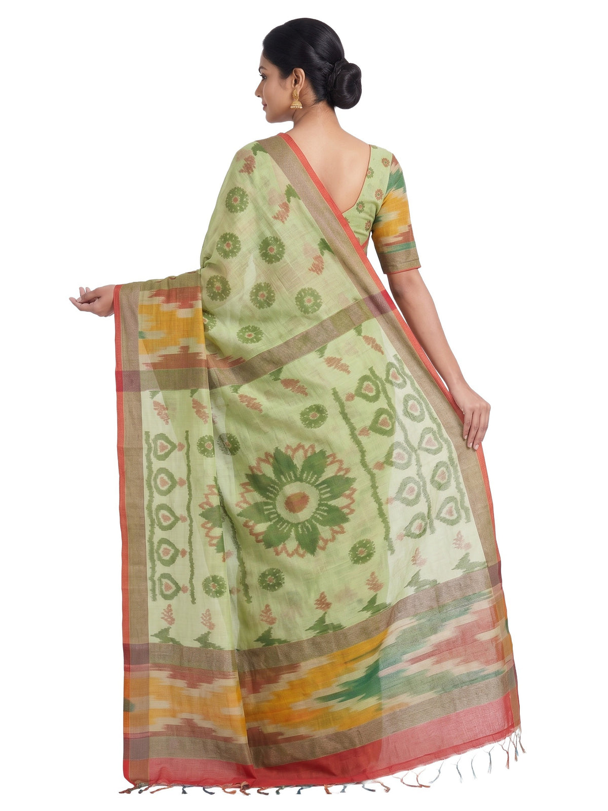 Pradip Fabrics Ethnic Women's Tangail Tant Cotton Saree.