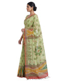 Pradip Fabrics Ethnic Women's Tangail Tant Cotton Saree.