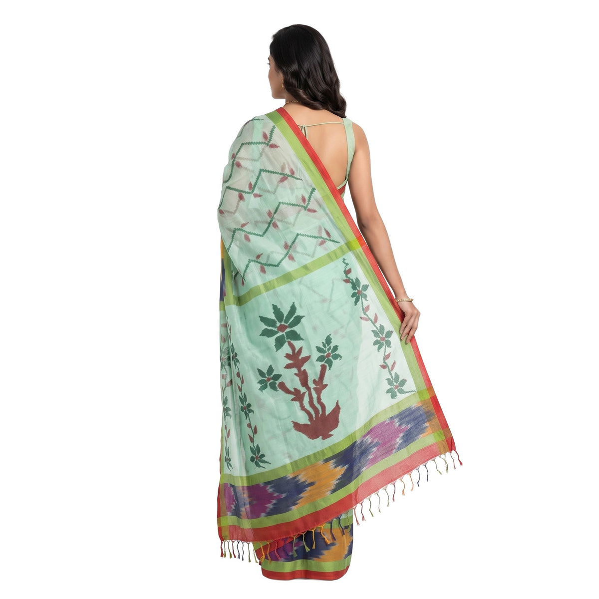 Pradip Fabrics Ethnic Women's Tangail Tant Cotton Saree.