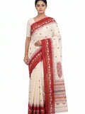 Pradip Fabrics Floral Print Handloom Pure Cotton Saree 