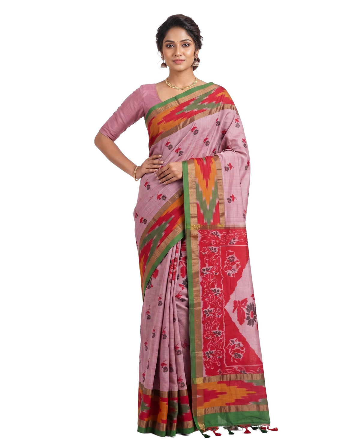 Pradip Fabrics Ethnic Women's Tangail Tant Cotton Saree.