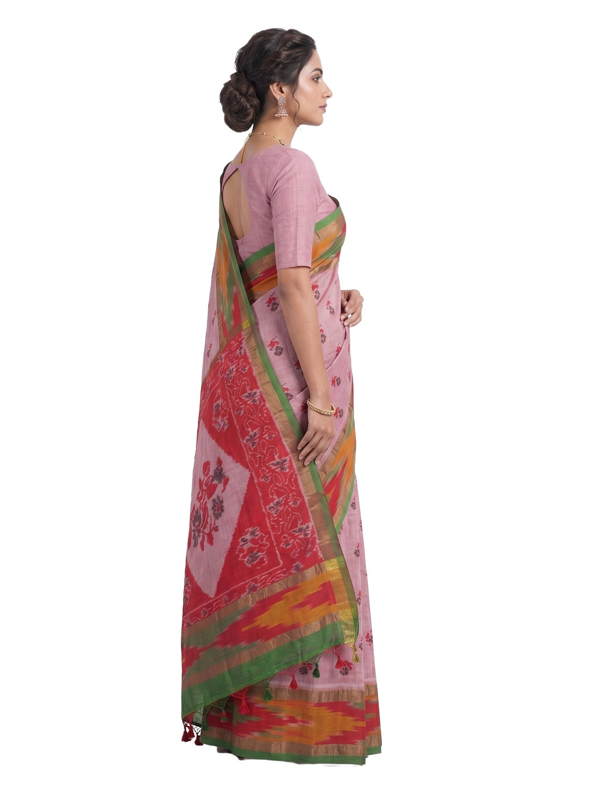 Pradip Fabrics Ethnic Women's Tangail Tant Cotton Saree.