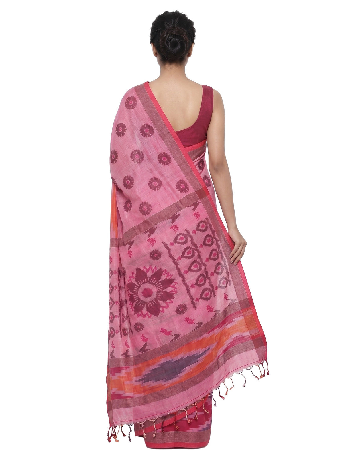 Pradip Fabrics Ethnic Women's Tangail Tant Cotton Saree.