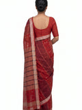 Pradip Fabrics Ethnic Women's Tangail Tant Cotton Soft Multicolored Patterns Saree. (Light Green)