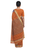 Pradip Fabrics Ethnic Women's Tangail Tant Cotton Soft Multicolored Patterns Saree. (Light Green)