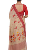 Pradip Fabrics Blocked Printed Handloom Pure Cotton Saree 