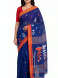 Pradip Fabrics Blocked Printed Handloom Pure Cotton Saree 