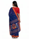Pradip Fabrics Blocked Printed Handloom Pure Cotton Saree 