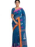 Pradip Fabrics Blocked Printed Handloom Pure Cotton Saree 