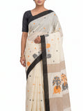 Pradip Fabrics Blocked Printed Handloom Pure Cotton Saree 