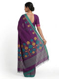 Pradip Fabrics Blocked Printed Handloom Pure Cotton Saree 