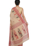 Pradip Fabrics Blocked Printed Handloom Pure Cotton Saree 