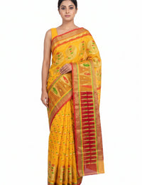 Pradip Fabrics Ethnic Women's Tant Jamdani Saree