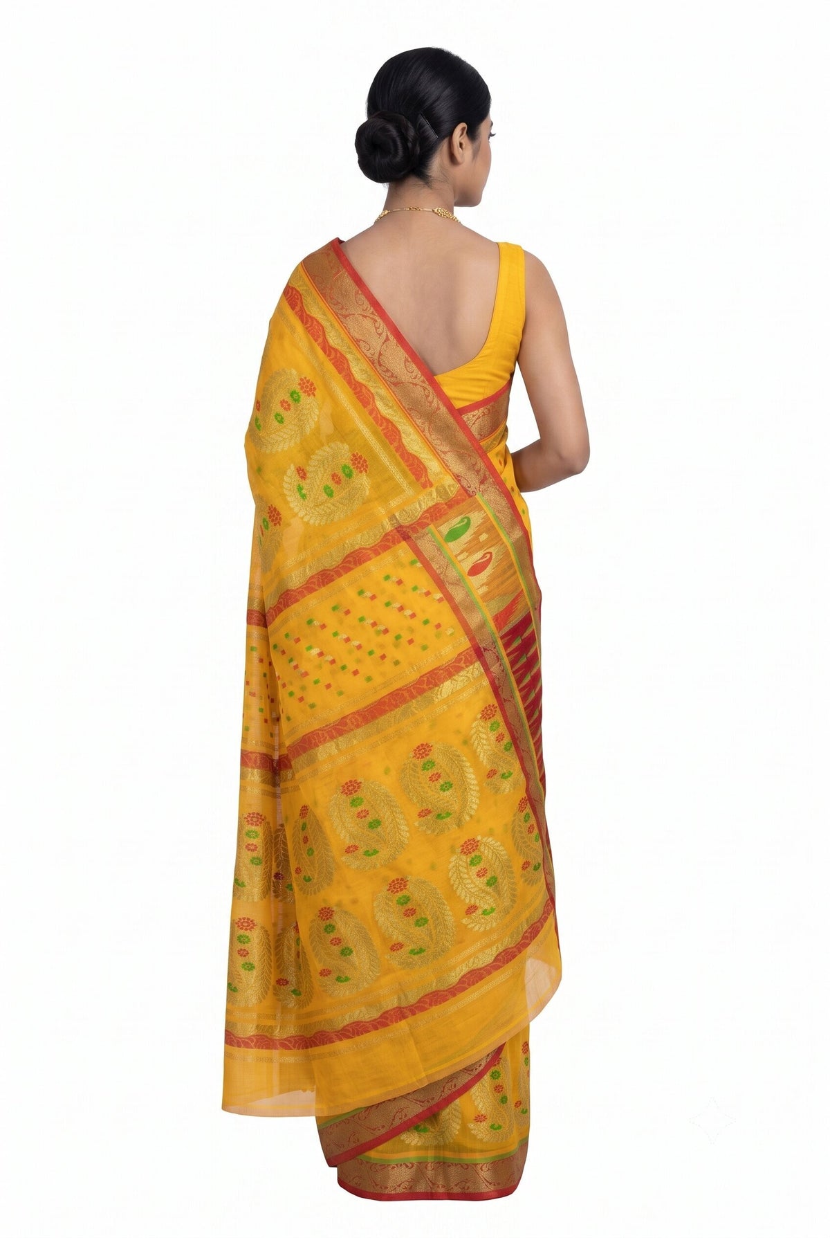 Pradip Fabrics Ethnic Women's Tant Jamdani Saree